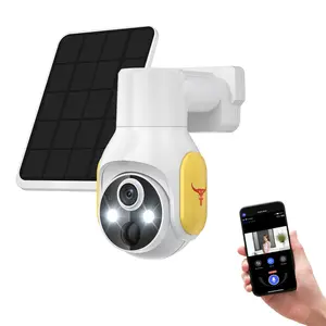 4G LTE Cellular Security Camera with Solar Panel, No WiFi, AI Motion Detection, 355° View Pan/Tilt, 2-Way Talk, 1080P Night Vision, SIM Card Included, Works with Verizon/AT&T/T-Mobile