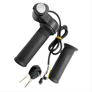 Universal Electric Bicycle Twist Throttle Grip E-Bike Handlebar Twist Accelerator Speed Control Handle Replacement Parts for Christmas New Year Home Use