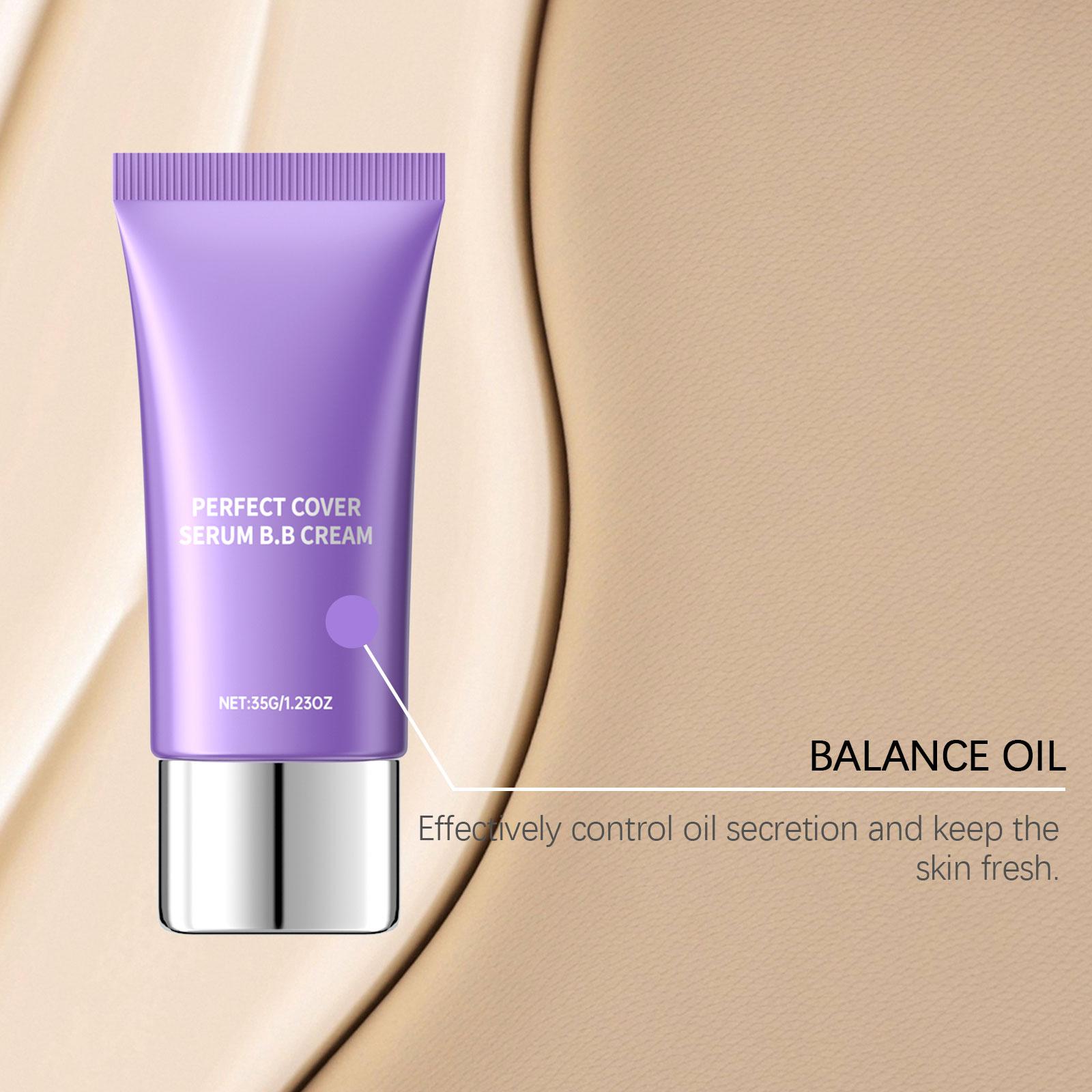 Natural-Tone Hydrating BB Cream — Lightweight, Moisturizing, Matte, Translucent; Portable; Suitable for Oily and Dry Skin