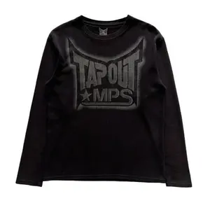 Tapout Grunge Cyber Y2K Thermal Long Sleeve - Trendy Streetwear For Edgy Style S Cotton Fit