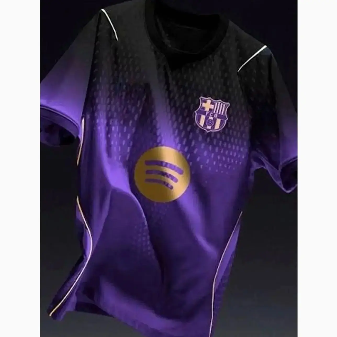 Unisex Purple Soccer Jersey Personalized Barcelona Away Stadium Shirt 2026-27 Away Shirt Football Shirt Breathable Fan Style 2