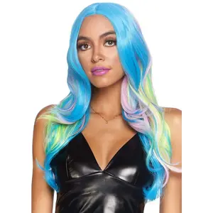 27" Mystic Hue Multi Color Wavy Long Wig