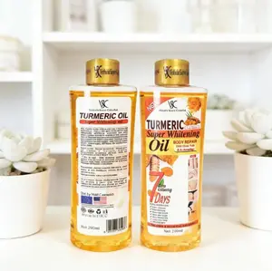 Turmeric Oil Super White 200ml: Deep Nourishing Body Oil for Anti-Dark Spot Care & Intensive Skin Repair, Leaving Skin Smooth, Even-Toned & Naturally Radiant