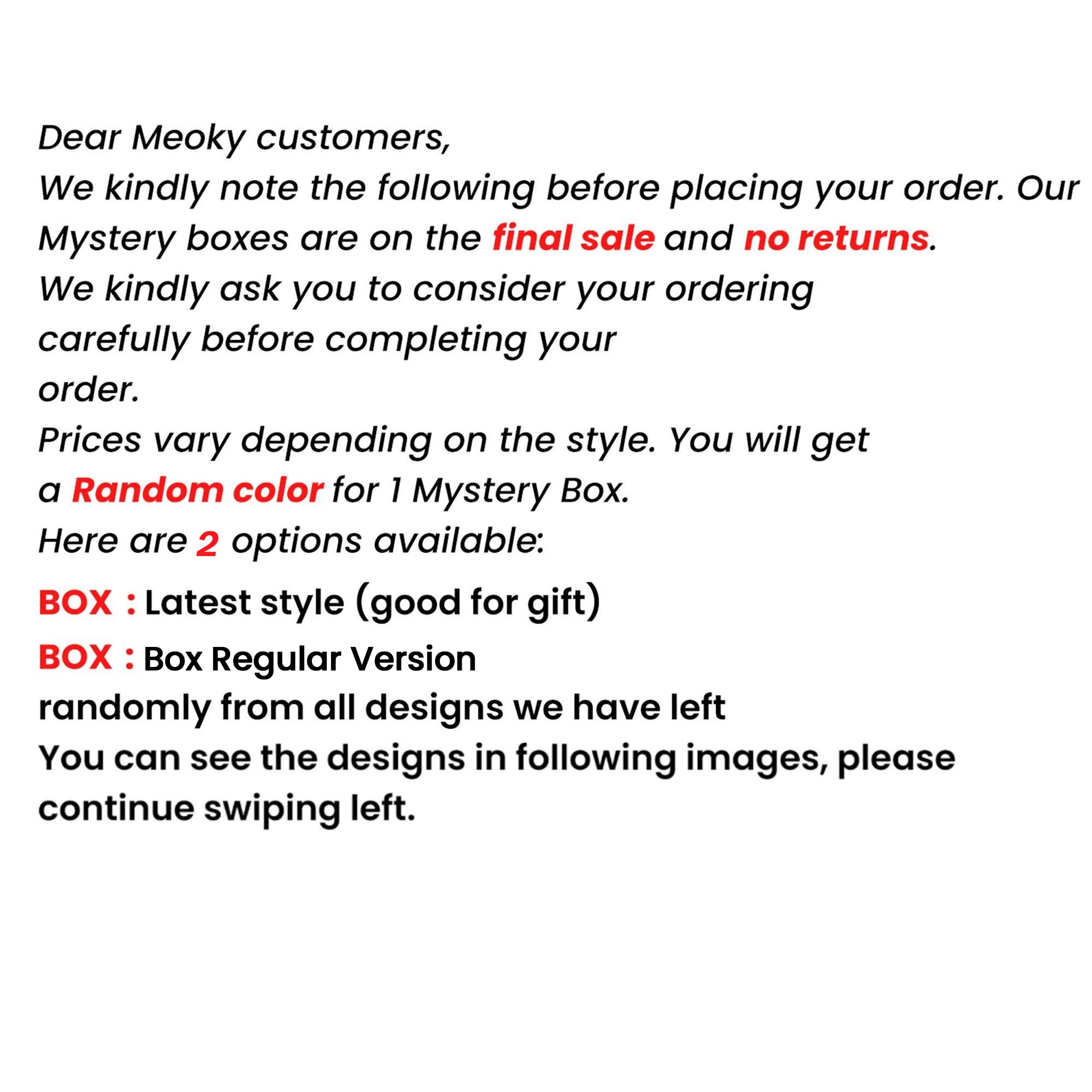 【Meoky Mystery Box】40oz Mystery Meoky Tumbler with Handle and Straw -Leak-proof Lid - Food grade stainless steel Cup - BPA Free - Compatible for Daily use and Traveling (1 Mystery Box 1 cup)