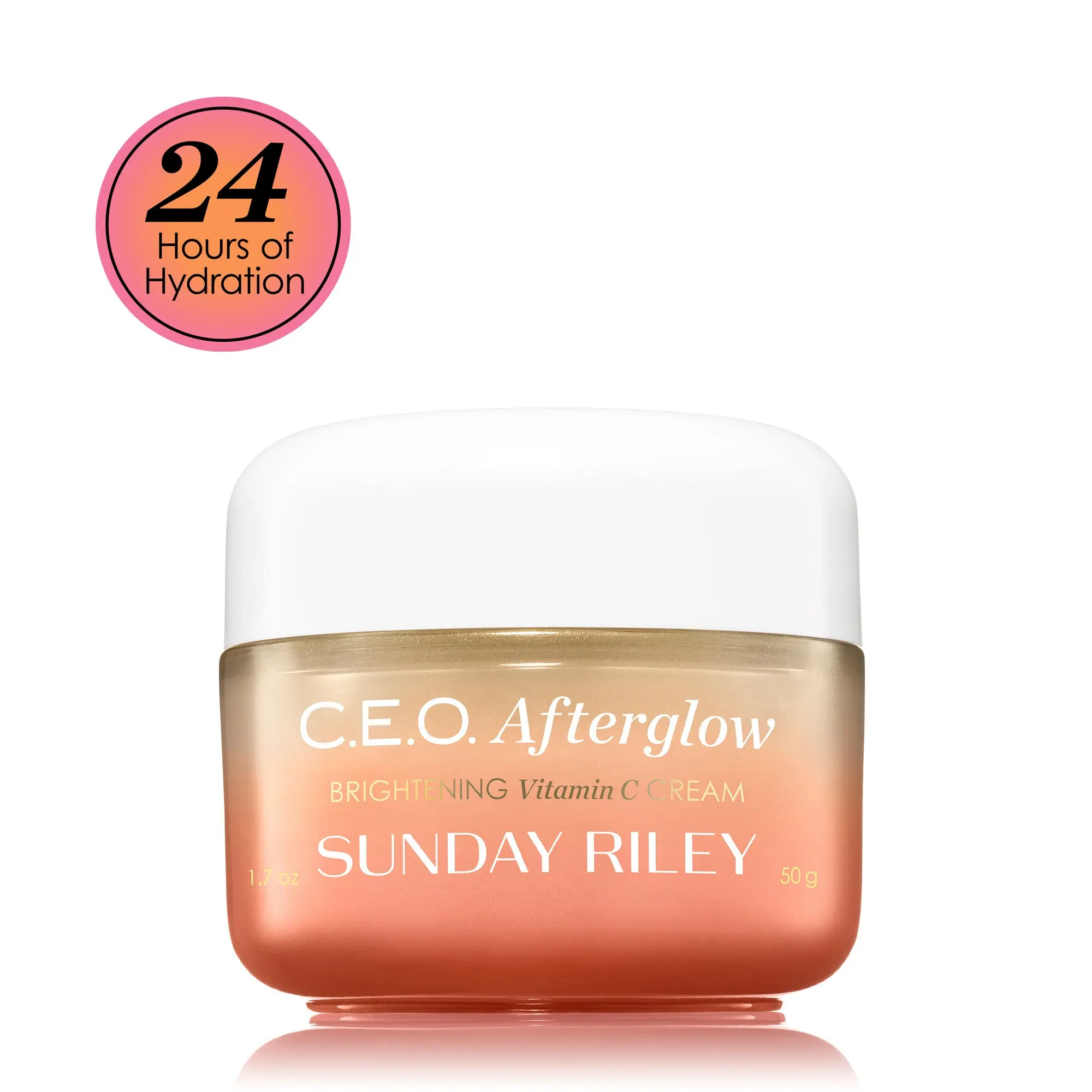 Sunday Riley C.E.O. Afterglow Brightening Vitamin C Gel Cream - Lightweight Hydrate Antioxidants Moisturizer, 24hr Moisturizing Moisturizers & Mists for All Skin Types, Antioxidants Moisturizers & Mists