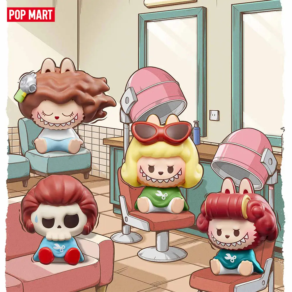 POP MART POP BEAN THE MONSTERS Hair Salon Series Blind Box LABUBU Fun Toy