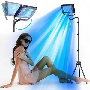 JITESY Tanning Lamp Solarium 2.0 for Home 50W Sun Lamp with 2 Modes & 5 Brightness Levels for Face & Body Skin Cells Melanin Best Gift for Friends