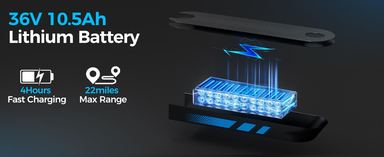 Electric Scooter 500W Motor for Adult with 10" Vacuum Big Tire, Max Speed 28MPH, Foldable & Portable EScooter for Commuting, Electric Kick Scooter with APP Control 36V 10.5AH Battery long Range Commuter Electric Scooter dual brake