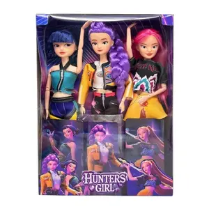 【New Year Gift】Kpop Dolls 11.5 Inch 12 Joints Movable Anime Action Figures | Rumi/Mira/Zoey Collectibles | Desk Display Playable Dolls for Fans & Kids