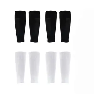 4 Pairs Soccer Socks Soccer Leg Sleeves Socks Athletic Socks for Youth Boys Girls Football Baseball Softball Rugby