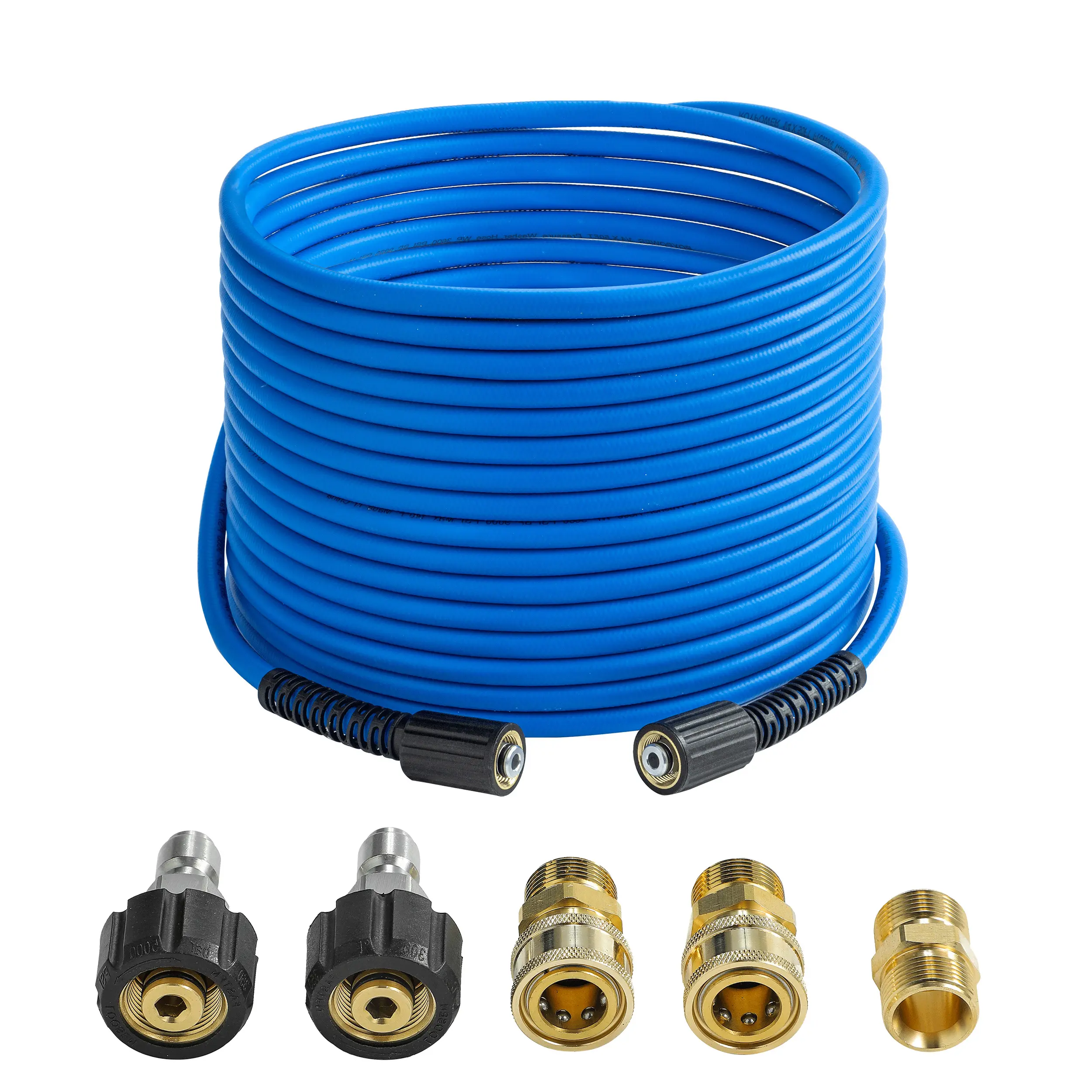 Pressure Washer Hose – 1/4" X 50 FT High Power Washer Extension Hose – Kink & Wear Resistant High Pressure Hose for Replacement – Compatible with M22 Fittings – 3600PSI,  DealsForYouDays