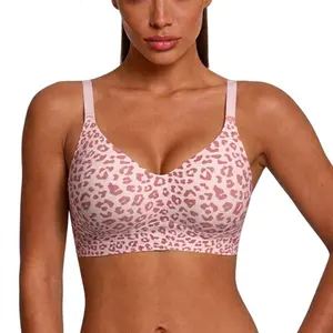 Jelly Wireless Women Comfortable Push Up Bras Wireless Seamless Full Coverage Bra Buttery Soft Everyday Tshirt Bra