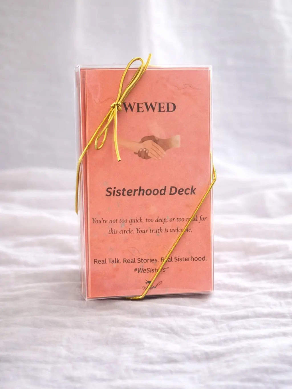 WeWed Sisterhood Conversation Card Deck – Women’s Connection & Friendship Conversation Starter Game for Girls Night, Brunch, Retreats & Women’s Groups