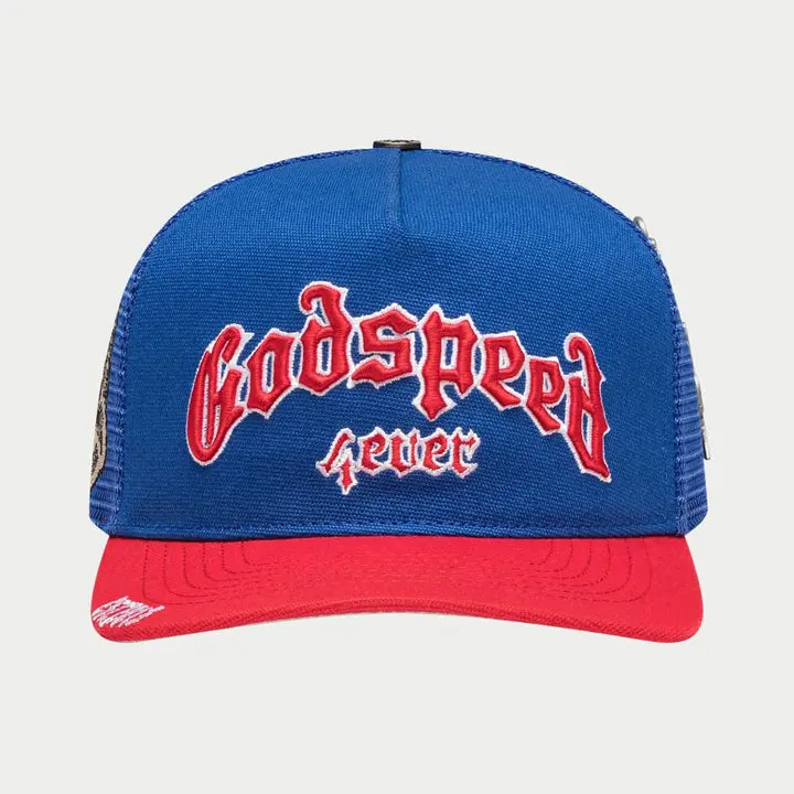 GS FOREVER TRUCKER HAT (BLUE/RED)