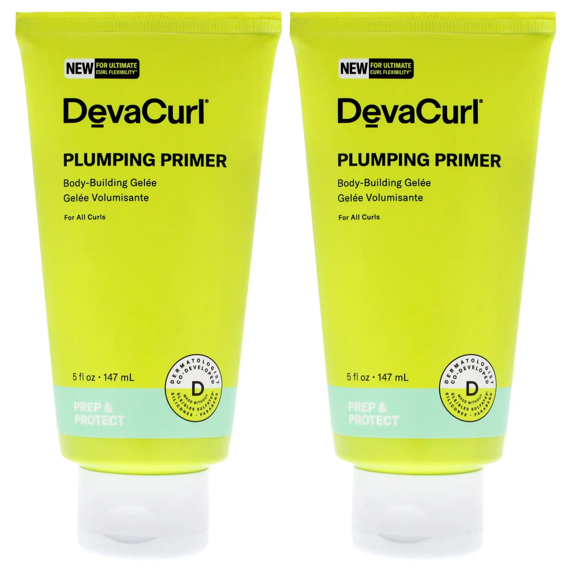 Plumping Primer Gel-NP by DevaCurl for Unisex - 5 oz Gel - Pack of 2