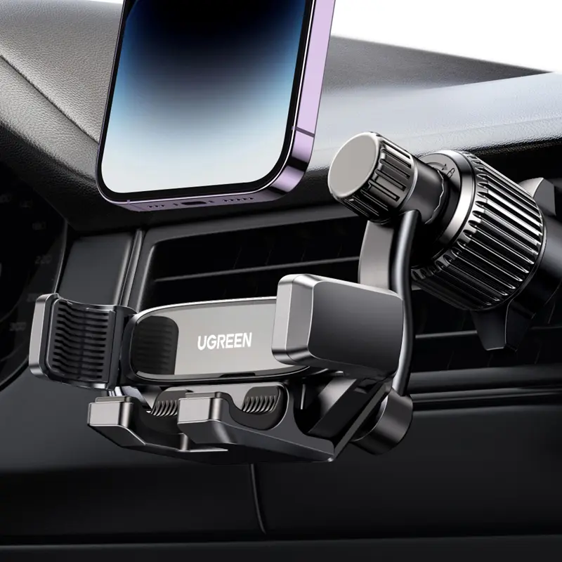 UGREEN Car Phone Holder 360 Degree Rotated Gravity Air Vent Phone Mount, Compatible with iPhone 17 16, Samsung, 360 rotation Cellphone Grip Stand-Summer Sale tiktokshopbacktoschool, Car Accessory, Car Mount Smartphone