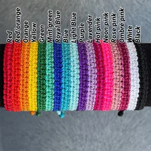 flat cord adjustable bracelet Daily use