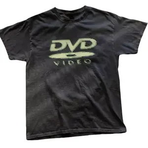DVD Video Nostalgia Green Logo retro Gaming T Shirt 2000s Aesthetic Vintage Tee