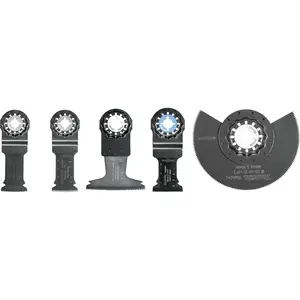 Makita (B-67197) Starlock® Oscillating Multi-Tool 5-Piece Accessory Cutting Blade Set with Case