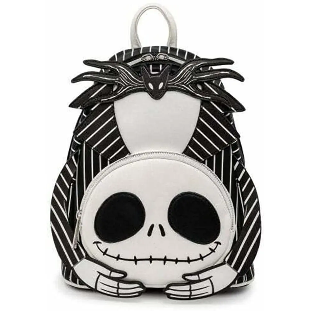 Loungefly Disney Nightmare Before Christmas Headless Jack Skellington Faux Leather Mini Backpack - Mini Bag with Applique and Embroidered Details, Printed Finish, One Size
