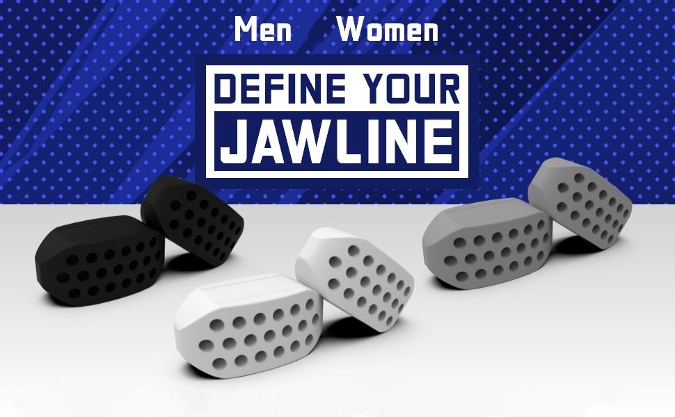 6 PCS Jaw Exerciser Multi-Pack, Solid Facial Shaping Tool for Jaw Exercises with 3 Adjustable Resistance Levels for Men & Women, Unscented, Perfect Jaw