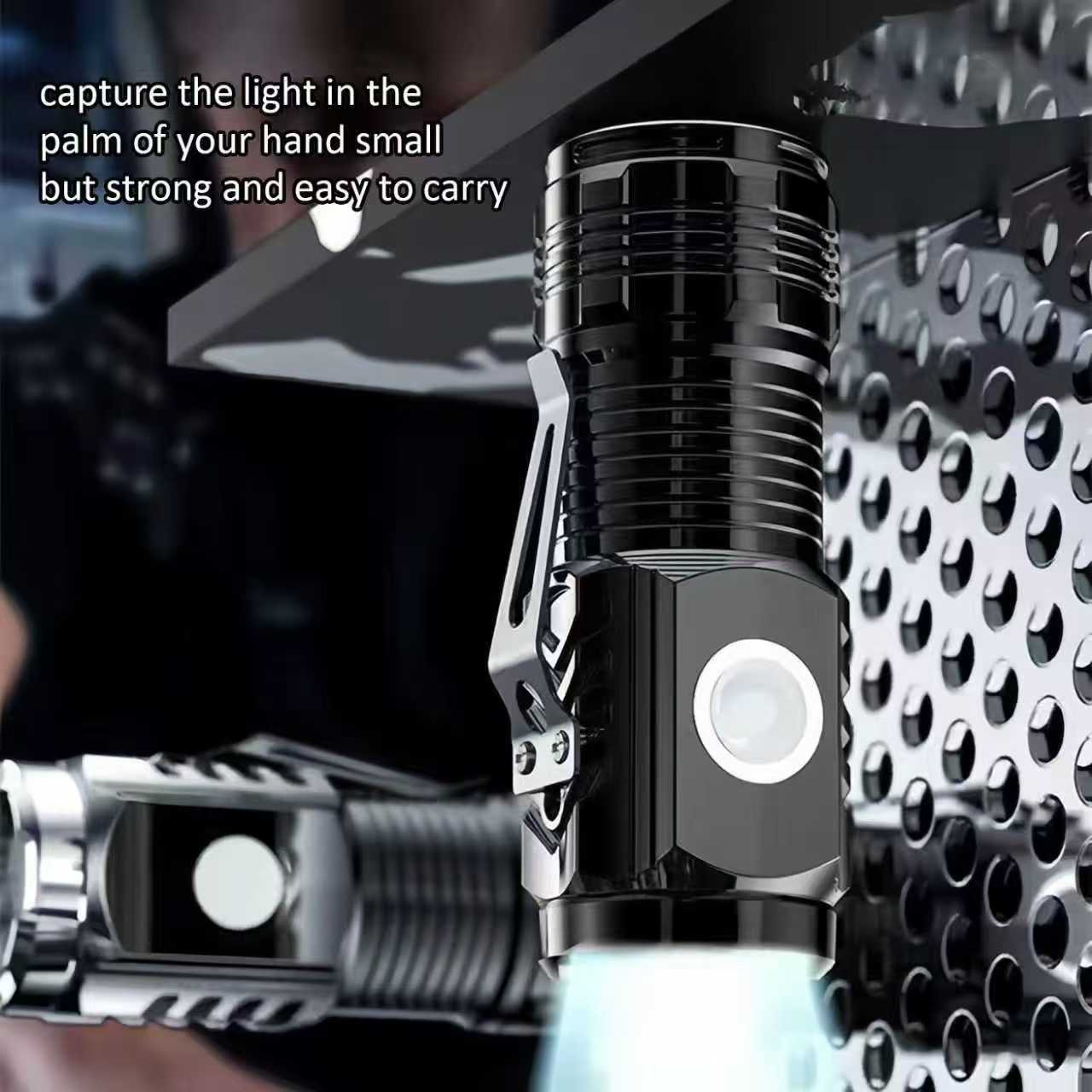 2-Pack Small Cannon Flashlights: Mini Camping Lights with High Lumens, 3 Modes & Zoomable Beam! Usb Rechargeable Headlamp 2-Pack Small Cannon Flashlights: Mini Camping Lights with High Lumens, 3 Modes & Zoomable Beam! Usb Rechargeable Headlamp