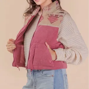 Pink Aztec puffer vest Pink Aztec puffer vest