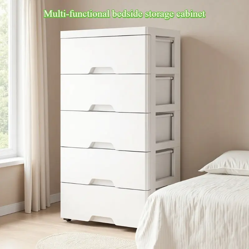 3-7 Layers Plastic Drawer Storage Cabinet, Multi-Layer Organizer for Home & Office, 35cm Large Capacity Bedside Storage Box, Portable Sorting Chest, Practical Household Storage Furniture, Modern Storage Cabinet, Bedroom Storage Drawers