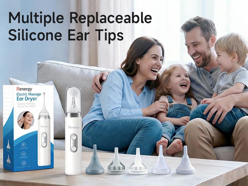 Renergy Ear Dryer,  Ear Blower Ear Water Remover Ear Water Drying Device for Swimmers,Showering, Water Sports