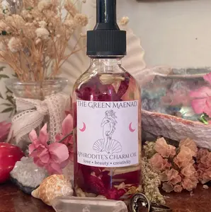 Aphrodite's Charm Oil ~ Aphrodite Oil, Ritual Oil, Intention Oil, Aphrodite Spell, Aphrodite Perfume, Spell Oil, Anointing Oil, Aphrodite, Aphrodite Gift, The Green Maenad, The Green Maenad Oils