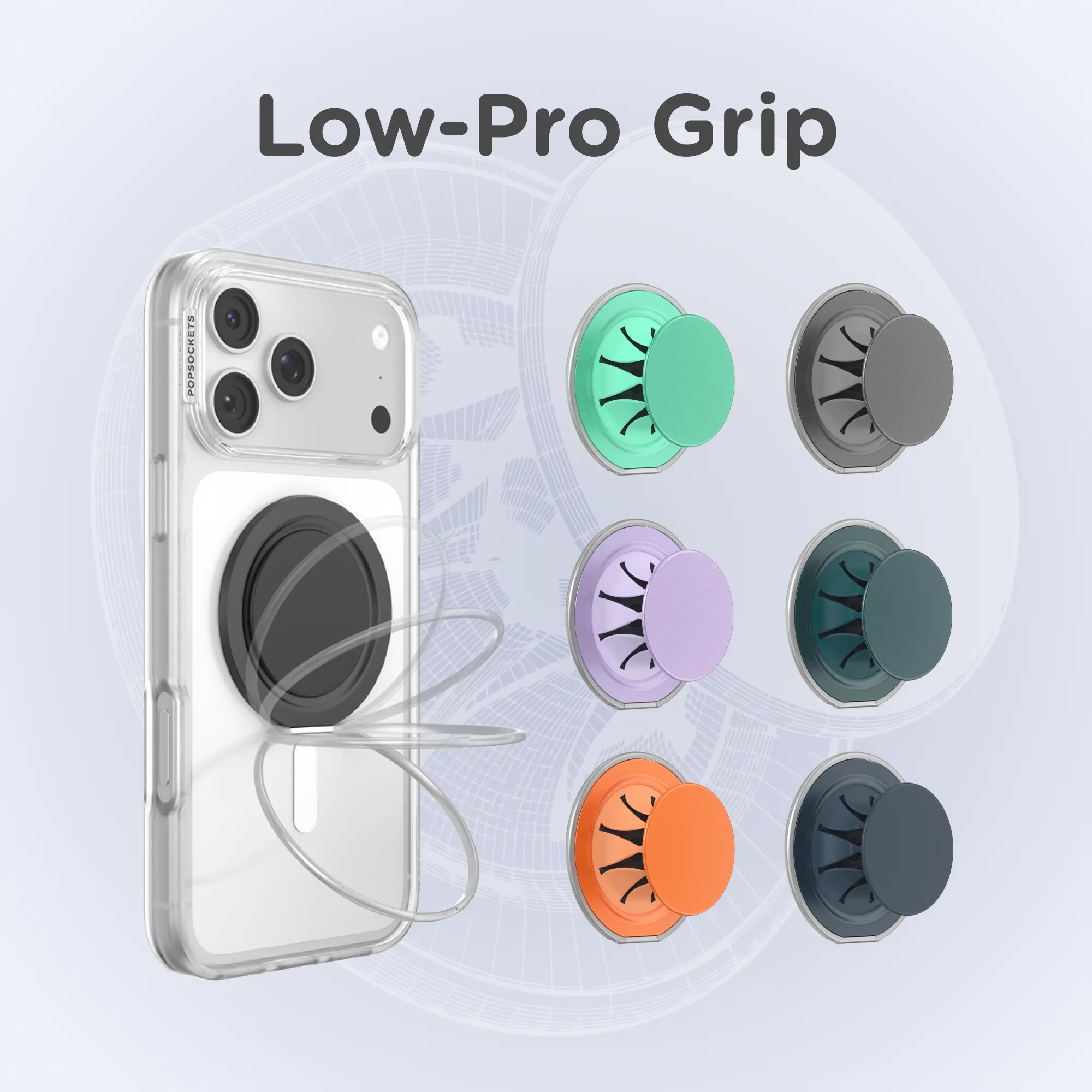 Low Pro MagSafe Grip & Stand for MagSafe Phones - Ultra Thing, Ultra-Comfortable, Secure Hold - PopSockets