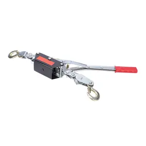 Wire Rope Hand Power Puller Tighten Tool Mini Tightener Double Hook Lifting Tool(2 Ton)