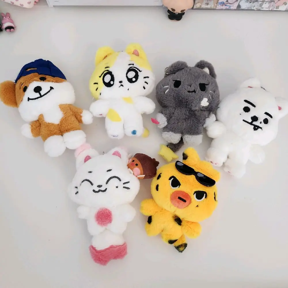 Fanmade Kpop Plushie Keychains, Cute Stuffed Character Accessories for Backpacks, Phone Bags (Fanmade)
