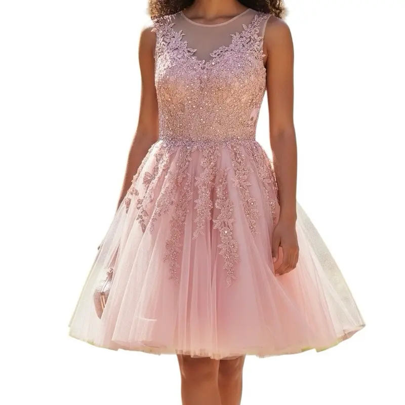 Vestido Corto Juvenil Elegante – Perfecto para Prom