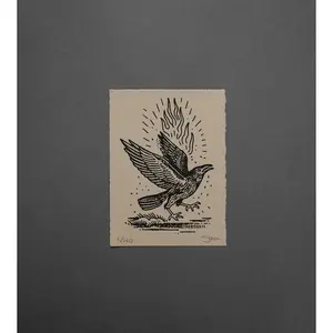 Study Crow  - High-Quality Print