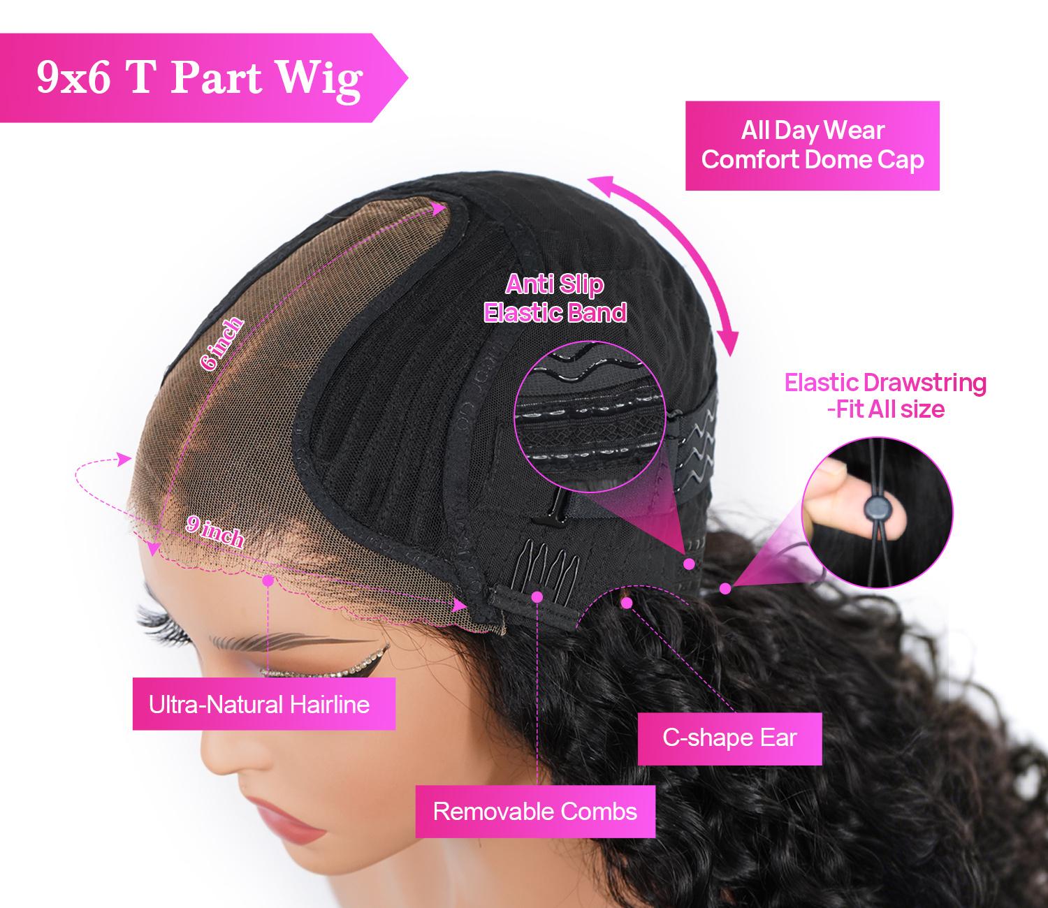 Butterfly Cut Layered Yaki Body Wigs 9x6 T Part Lace Front Human Hair Wigs Deep Part Glueless Wigs With Bleached Knots