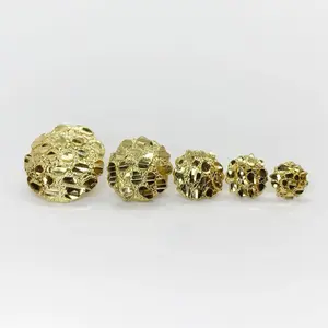 Gold plated Nugget Earrings