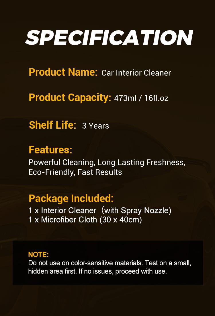 TORETORK Car Interior Cleaner, Cleans Interior Dirt and Eliminates Odors, Safe For All Car Interior Surfaces, Added UV Protection Spray,Best Gift For Christmas. TORETORK Car Interior Cleaner, Cleans Interior Dirt and Eliminates Odors, Safe For All Car Interior Surfaces, Added UV Protection Spray,Best Gift For Christmas.