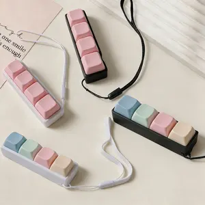 2026 New Fun Keycap Keyboard Keychain, Punk Style Keyboard 4 Key Toy Keychain for Women & Men, Fashion Accessories for Daily Use for Decompression Gift
