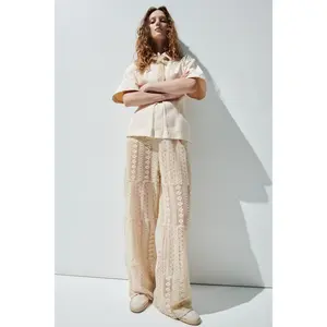 H&M Lace drawstring trousers