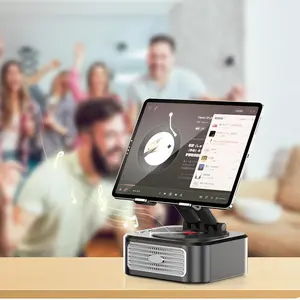 Phone Speaker Stand for Desk - Rotatable Foldable Tablet Phone Holder, Versatile Stereo Surround Sound, Cool Tech Gadgets Cellphone Stand for Home, Office, Outdoor