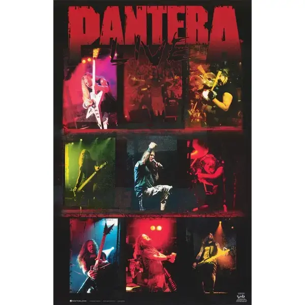 POSTER: MUSIC: PANTERA - LIVE-  COLLAGE - FULL SIZE     #7576