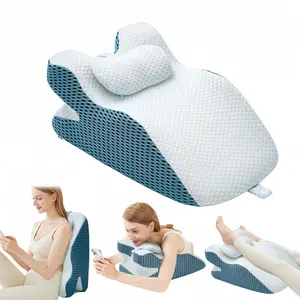 Adjustable Memory Foam Reading Pillow Memory foam material Adjustable headrest Back support Full-body contouring for abdominal comfort Ideal for lumbar and back support Perfect for bedtime reading and binge-watching Relieves fatigue from prolonged sitting