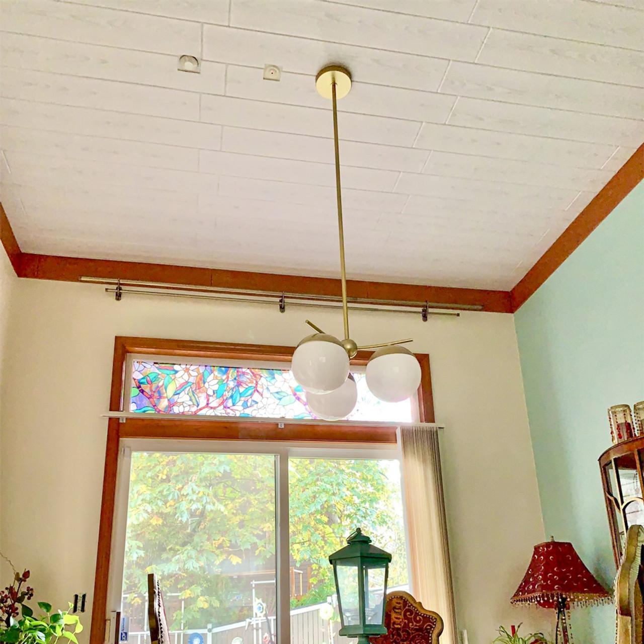 A La Maison Ceilings Washed Oak 0.5 ft. x 3 ft. Glue Up Foam Wood Ceiling Planks (156 sq. ft./case) (96-Pack) A La Maison Ceilings Washed Oak 0.5 ft. x 3 ft. Glue Up Foam Wood Ceiling Planks (156 sq. ft./case) (96-Pack)