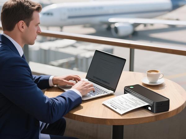 JADENS Portable Printer with 6 Rolls of Thermal Paper, Inkless Printer Bluetooth Support for 8.5" x 11" Size, Used for Travel, Car and Office JADENS Portable Printer with 6 Rolls of Thermal Paper, Inkless Printer Bluetooth Support for 8.5" x 11" Size, Used for Travel, Car and Office