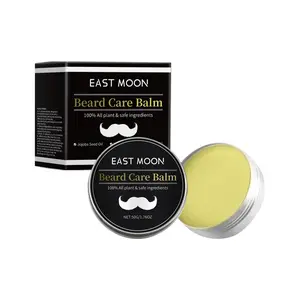 Men's Facial Hair Care Cream, Strong Beard Nourishing Thick Soft Bright Black Moisturizing Care