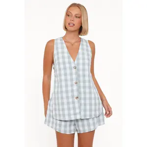 Miller Short Set - Sage Gingham