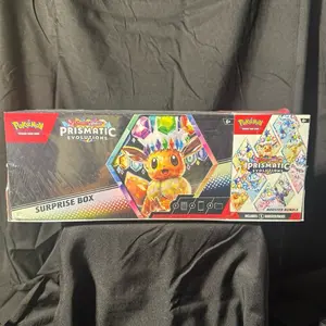 Pokemon Prismatic Evolutions - Suprise Box + Booster Bundle Combo