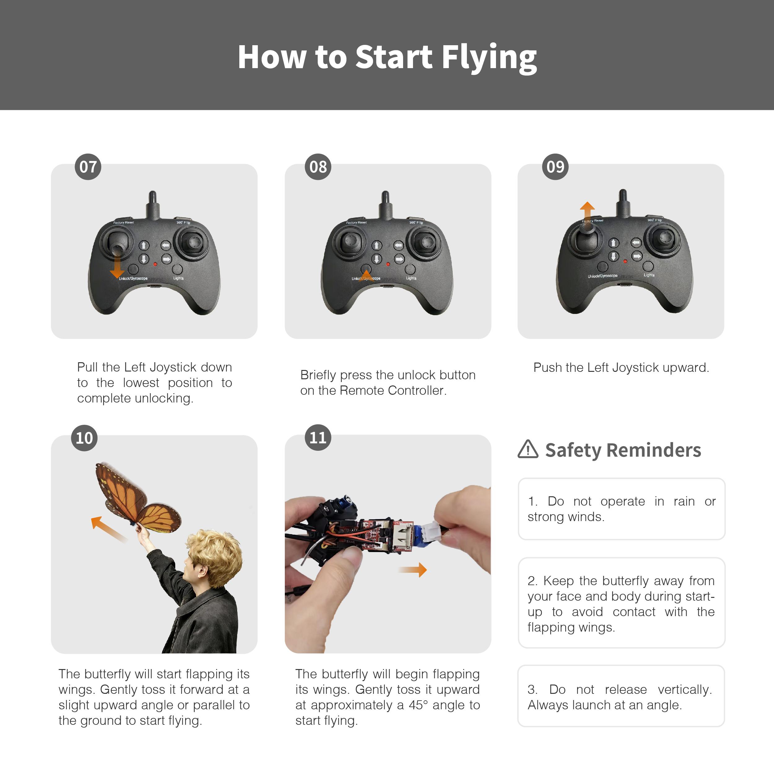 Bio-Inspired Flying Butterfly, Remote Control Realistic Butterfly with ...