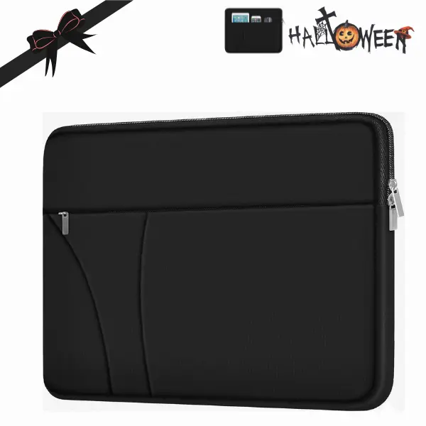 14 Inch Laptop Sleeve Case, Shockproof Protective Laptop Bag with Pocket for MacBook Air/Pro, HP, Dell, Lenovo – Halloween Gift